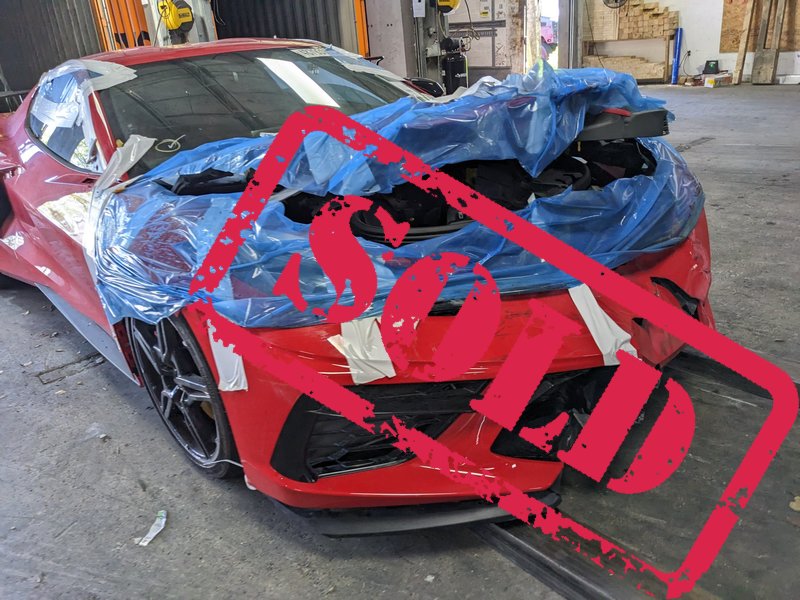 2022 chevrolet corvette zabrac czesci 2